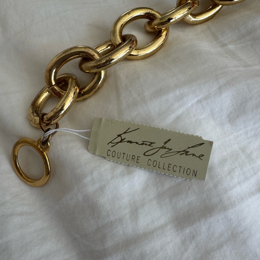 Kenneth Jay Lane Gold Chain Bracelet